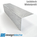 Alu Winkel L-Profil Lochblech Winkel Rv 5-8 Alu Kantenschutzprofil 1,5 mm stark