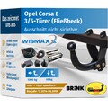 ANHÄNGERKUPPLUNG starr für Opel Corsa E 14-19 +13pol E-Satz BRINK