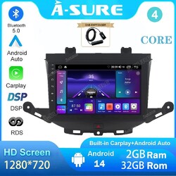 DAB 2G+32G Android 14 Autoradio Für Opel Astra K 2015-2019 GPS Navi CarPlay NAVI