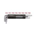 3 in 1 Torx-Winkelstiftschlüssel-Satz mit Bohrung,8-tlg lang KS TOOLS 151.2200
