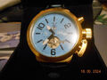 Herren Automatik-Uhr Minoir - "St.Omer" blau + 90 ml Minoir-EdT