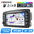 Für Benz C/CLK Klasse W209 C209 DAB+ Autoradio 2+64G Android 13 Carplay GPS KAM