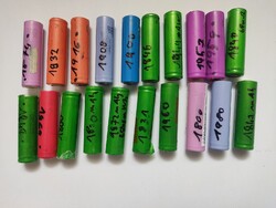 Li-ion Lithium Ionen Zellen Akku Batterie getestet ! alle min 1800 - ca 2000 mAh