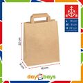 DayBays Papiertüten Braun Papier Tragetaschen Tüten Taschen Papiertragetaschen