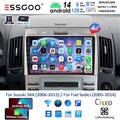 9" Autoradio KAM Für Suzuki SX4 06-13 Fiat Sedici Android14 CarPlay GPS 128G DAB