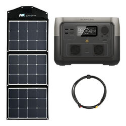 EcoFlow River 2 0% MwSt §12 III UstG Max 512Wh Portable Powerstation mit 100W