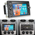 Autoradio GPS Navi Für Ford Focus Transit S-Max C-Max Kuga Mondeo WIFI BT RDS FM
