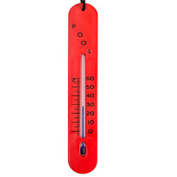 Poolthermometer rot sinkend für Schwimmbad Pool Teich Thermometer Analog Wasser