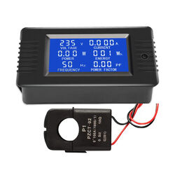 AC DC LCD-Panel Digital Power Watt Meter Monitor Spannung Voltmeter Amperemeter