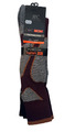 Ski Socken Thermo - Polsterzone - Kniestrumpf - 2 Paar - farblich sortiert