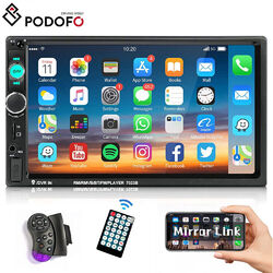 7" Doppel 2DIN Autoradio Stereo Bluetooth FM USB TF AUX IOS/Android MP5 Player