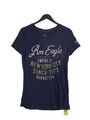 American Eagle Outfitters Damen-T-Shirt M blau 100 % Baumwolle Basic
