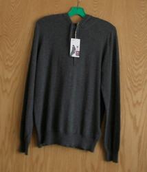 Kaschmir Pullover mit Kapuze Gr. M  anthrazit neu in OVP
