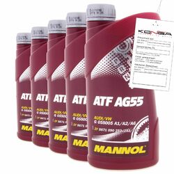 5 Liter (5x1) MANNOL ATF AG55 Getriebeöl Automatikgetriebe Öl 4036021103068