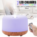 500ML Luftbefeuchter LED Ultraschall Duftöl Aroma Diffuser Humidifier SPA Yoga