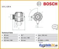 Generator BOSCH 0986042810 für Skoda Fabia I Fabia I Combi