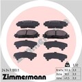 ZIMMERMANN Bremsbelagsatz, Scheibenbremse 24347.180.1 für TOYOTA