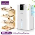 2800ML Luftentfeuchter Elektrisch mit  Automatische Abtaufunktion ＆ Schlafmodus