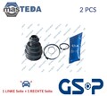 760071 ACHSMANSCHETTE ANTRIEBSWELLE TRANSMISSION END VORNE RECHT LINKS GSP 2PCS