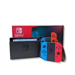 Nintendo Switch Konsole V2 /Grau/Rot-Blau/geprüft/gereinigt/Händler/Blitzversand