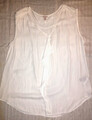 Damen Sommer Bluse Esprit 42 cremefarben leicht
