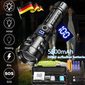 Taschenlampe LED 300000 Lumen USB Taschenlampe Super Extrem Hell Taktisch XHP90