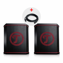 Teufel ROCKSTER AIR Stereo-Set Streaming Bluetooth Lautsprecher Speaker MusikBundle bestehend aus 2 x ROCKSTER AIR und 10 m XLR-Kabe