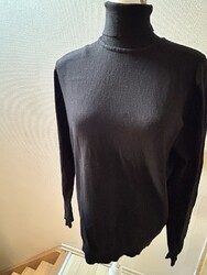 Pier One   Pulli , Rolli  schwarz   Feinstrick   gr. M   Pullover, Rollkragen