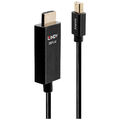 LINDY  Anschlusskabel Mini DisplayPort Stecker, HDMI-A Stecker 3.00 m Schwarz...