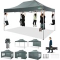 Pavillon 3x4,5m Faltpavillon Gartenzelt Partyzelt Wasserdicht Popup Faltpavillon