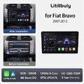 DAB+ 6+128GB Android 14 Bluetooth Autoradio Carplay RDS Für Fiat Bravo 2007-2012