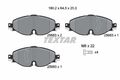 TEXTAR 2568303 TEXTAR Bremsbelagsatz, Scheibenbremse für AUDI SKODA VW