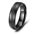 Partnerring Trauring Ehering schwarz Black Titanium Titan Damen Marrya DBT-08