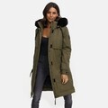 Navahoo Damen Winterjacke Winter Parka Jacke Herbst Outdoor warm gefüttert N039