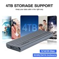 M2 SSD-Gehäuse M.2 NVMe NGFF USB Typ-C Gehäuseadapter 10/20Gbps PCIe SSD Adapter