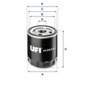 UFI 23.254.00 Ölfilter für LAND ROVER MG LOTUS