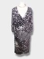 💎Airfield💎 Sommerkleid Jersey Gr. 40 Viskose Grau Leopard