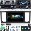 DAB+ 4+64GB Android13 CarPlay Autoradio Für VW T6 Transporter Multivan GPS Navi