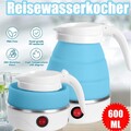 Faltbar Wasserkessel 600 ml Camping Silikon Wasserkocher Mini Reisewasserkocher