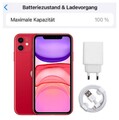 Apple iPhone 11 - 64 128 256 GB - GUT - 100% BATT. - Schwarz Weiß Rot Violett