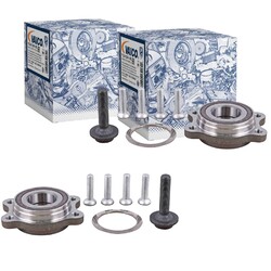2X VAICO RADLAGER-SATZ HINTEN VORNE passend für AUDI A6 A8 R8 VW PHAETON