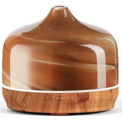 Aroma Diffuser 500ml Glas Ultraschall Luftbefeuchter LED Licht ätherische Öle