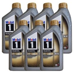 Mobil 1 FS 0W-40 Motoröl  MB 229.3 229.5  Porsche A40 VW 50200 7x1 Liter