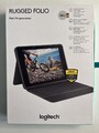 Logitech Rugged Folio Tastaturhülle für Apple iPad 7./8./9. Gen - Grafit...