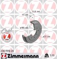 2x Zimmermann 230.1910.20 Bremstrommel passend für FIAT FORD LANCIA PEUGEOT Brem