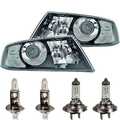 Scheinwerfer Set für Skoda Octavia II 2 Typ 1Z Bj 04-08 Limo Kombi schwarz H7+H1