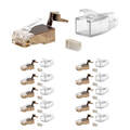 10x Netzwerk Stecker Set RJ45 Verlegekabel Cat7/6A geschirmt AWG22/23 ProfiPatch