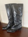 Damen Stiefel Schwarz Peter Kaiser Gr. 6 1/2 Kniehoch Sehr Bequem