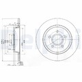 2x DELPHI Bremsscheibe BG3897C für FORD VOLVO