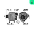 ERA 209215 Lichtmaschine Generator 70A 14V für VW Golf IV Schrägheck (1J1)